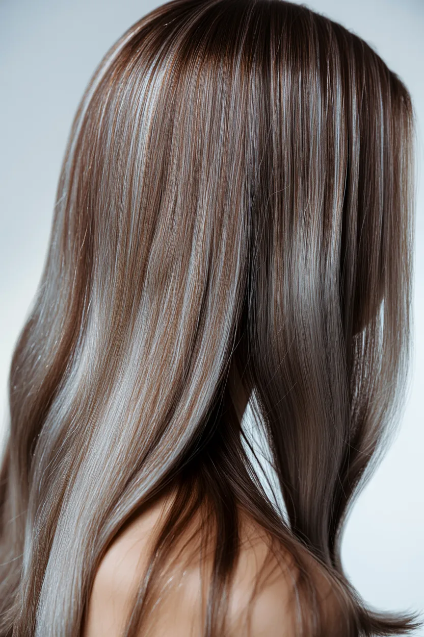 muted ash blonde highlights