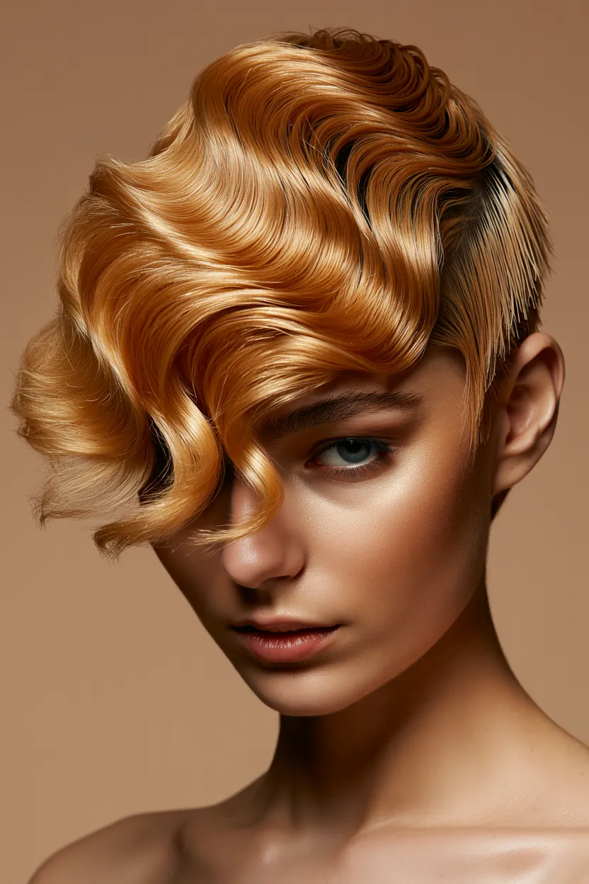 asymmetrical short crop