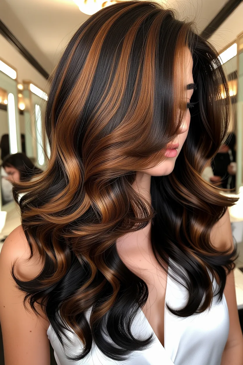 warm toffee balayage