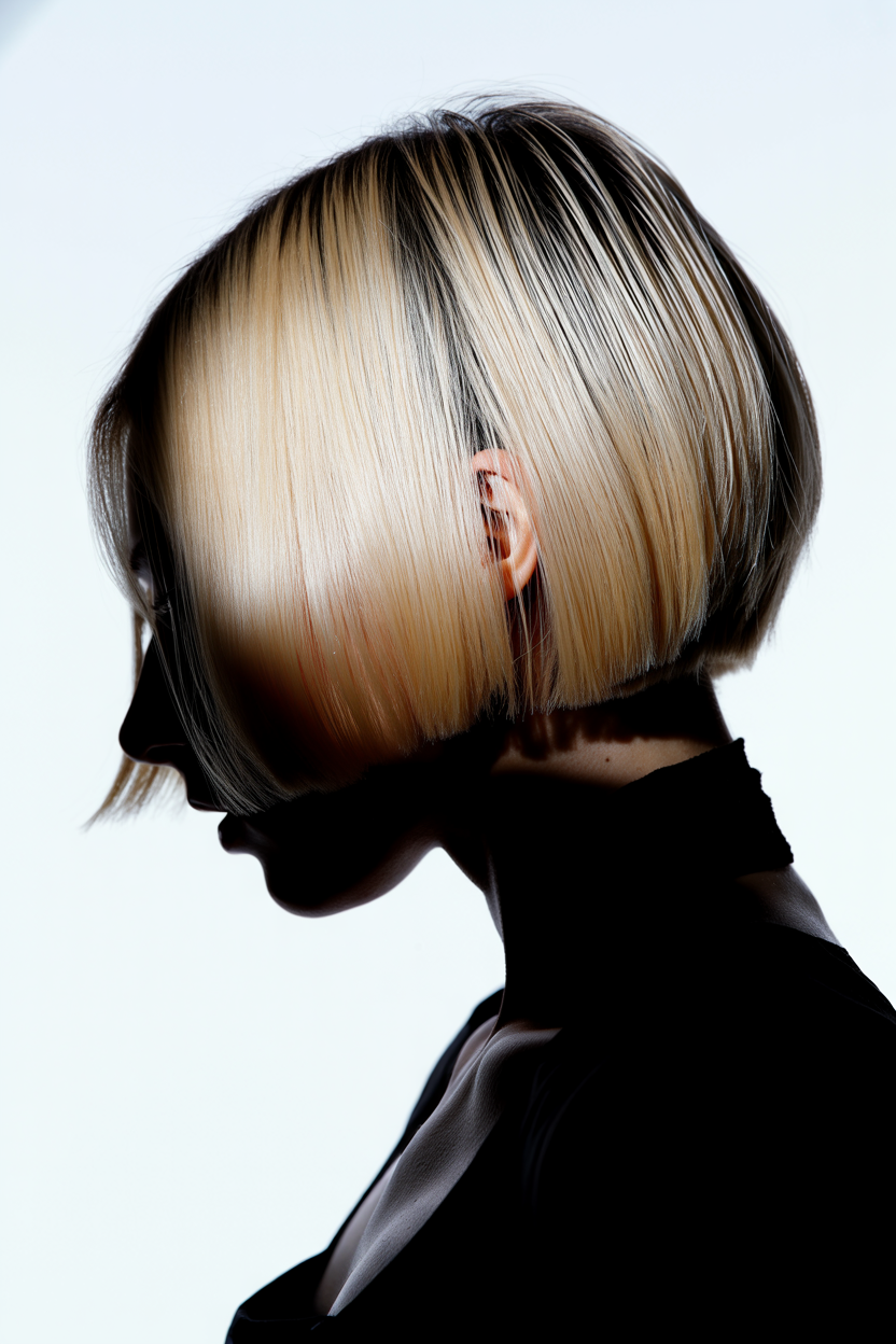 blunt a-line bob