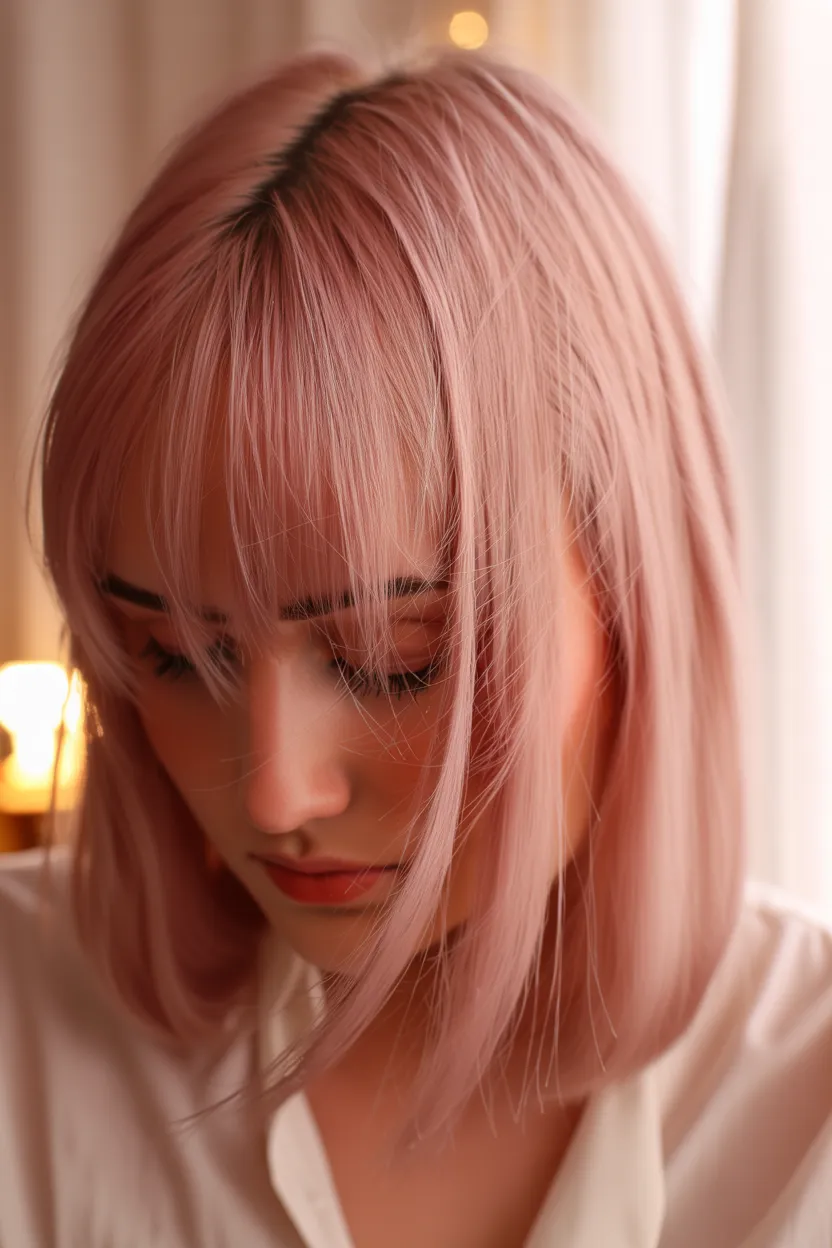 wispy face-framing fringe