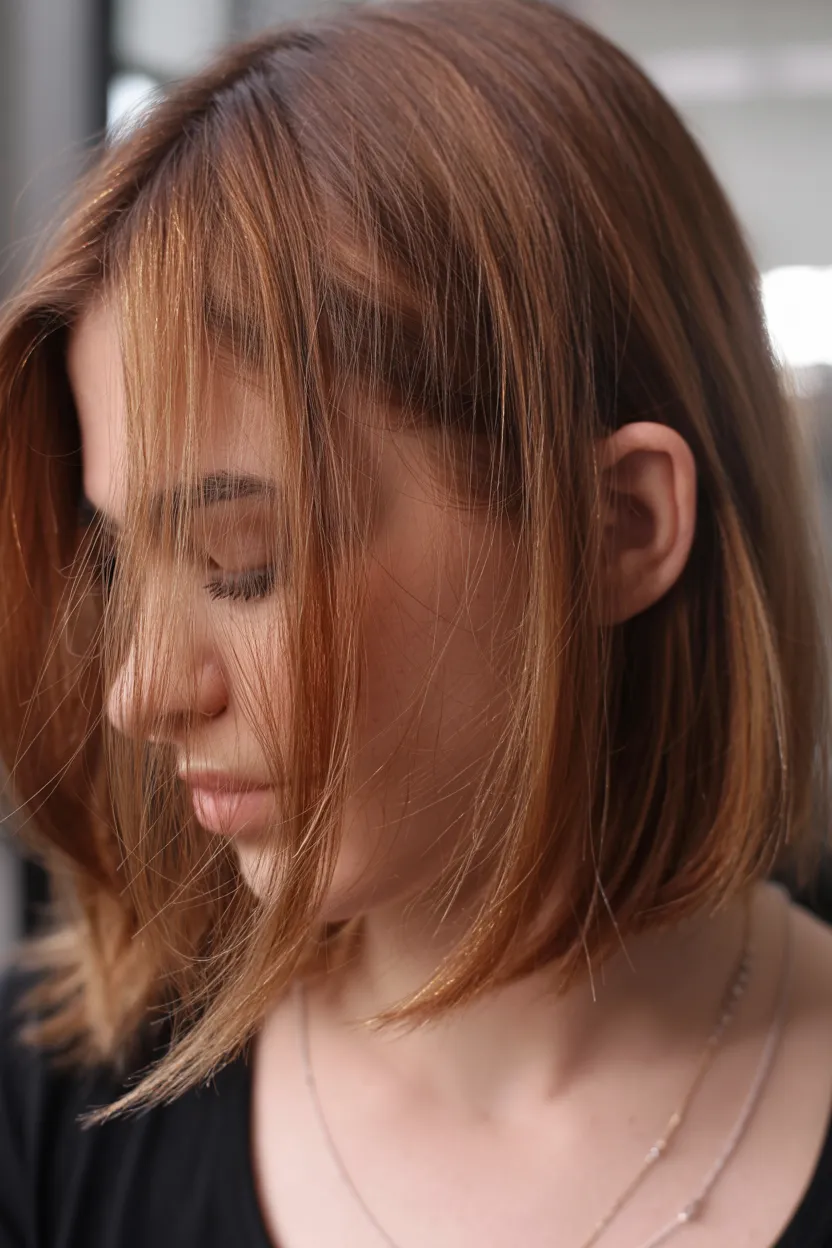 soft layers with curtain fringes