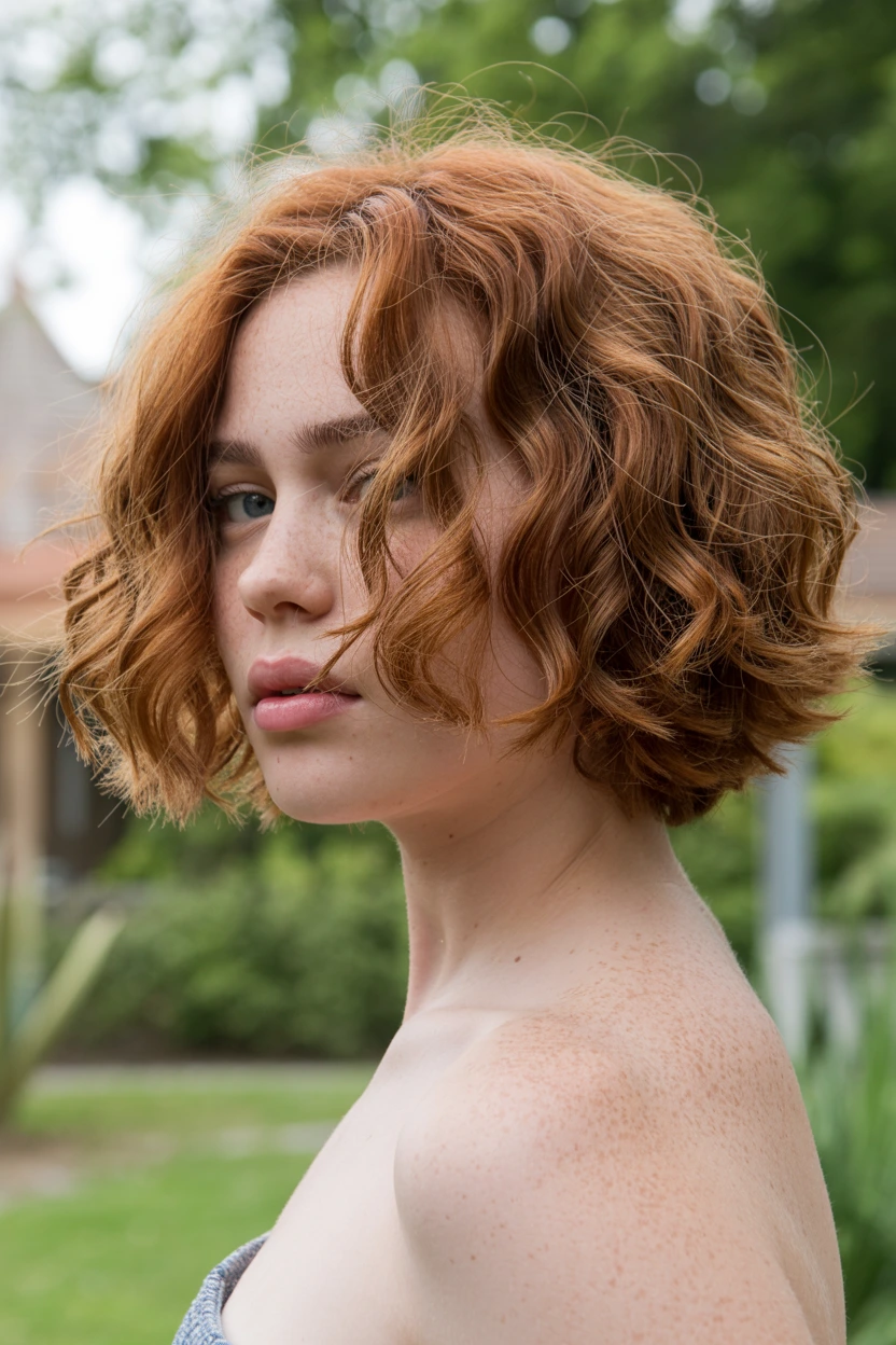 wavy piecey shoulder crop