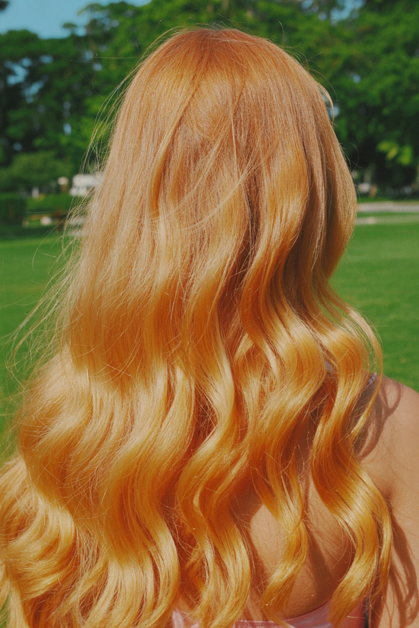 ginger tinted fox waves