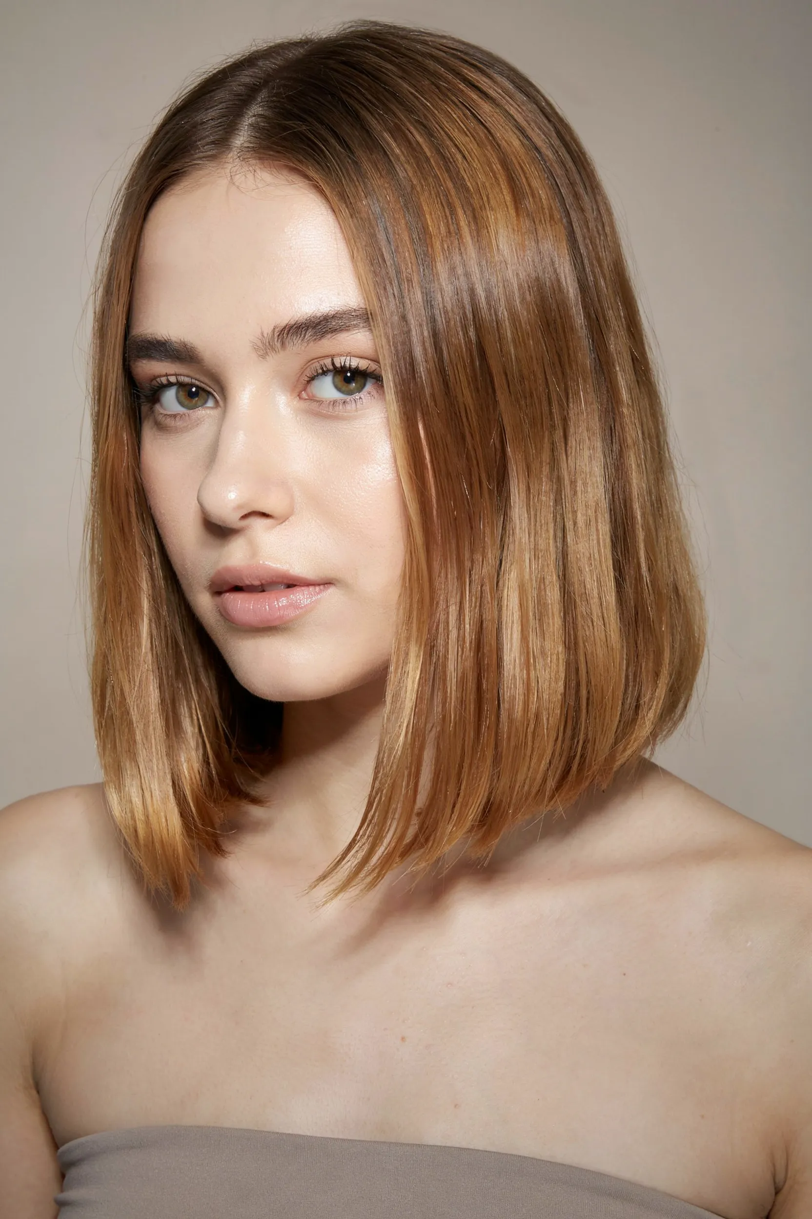 amber ombre lob