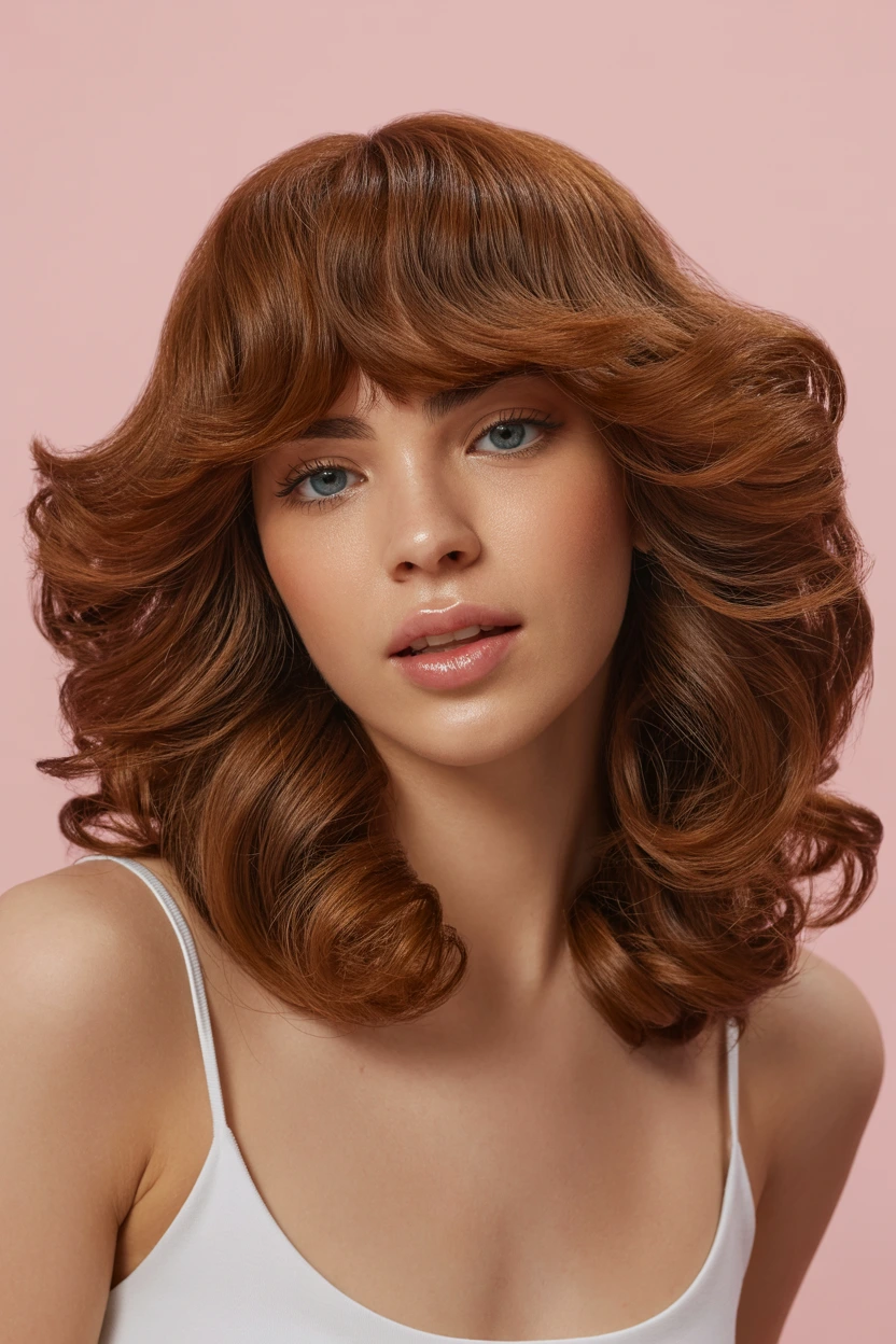polished blowout curls