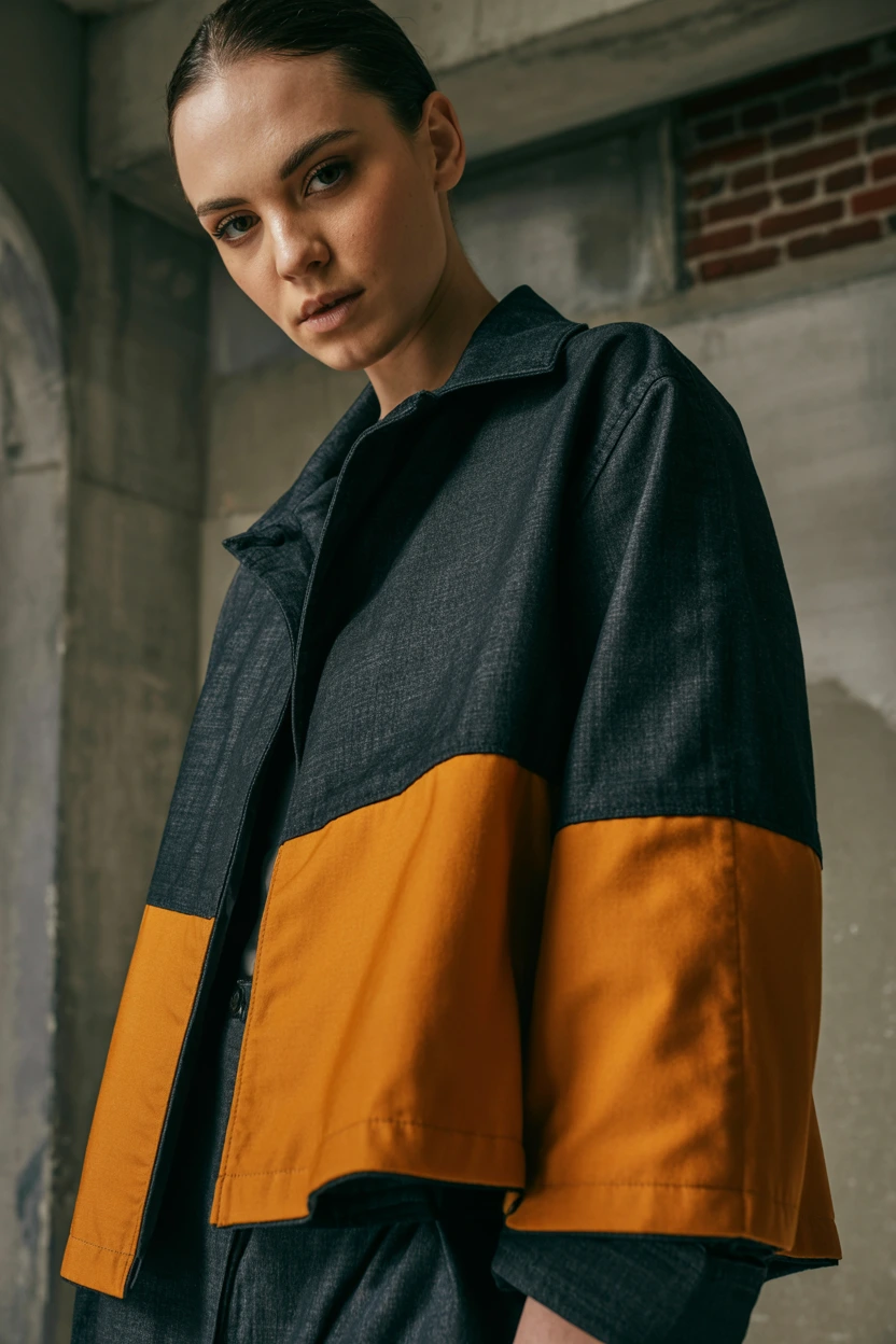 bright amber block fringe
