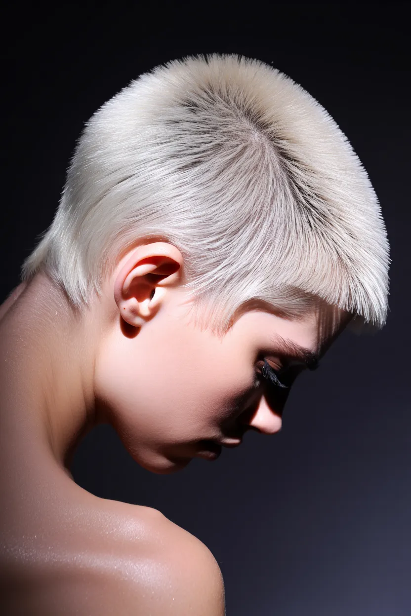 deep platinum coiled crop