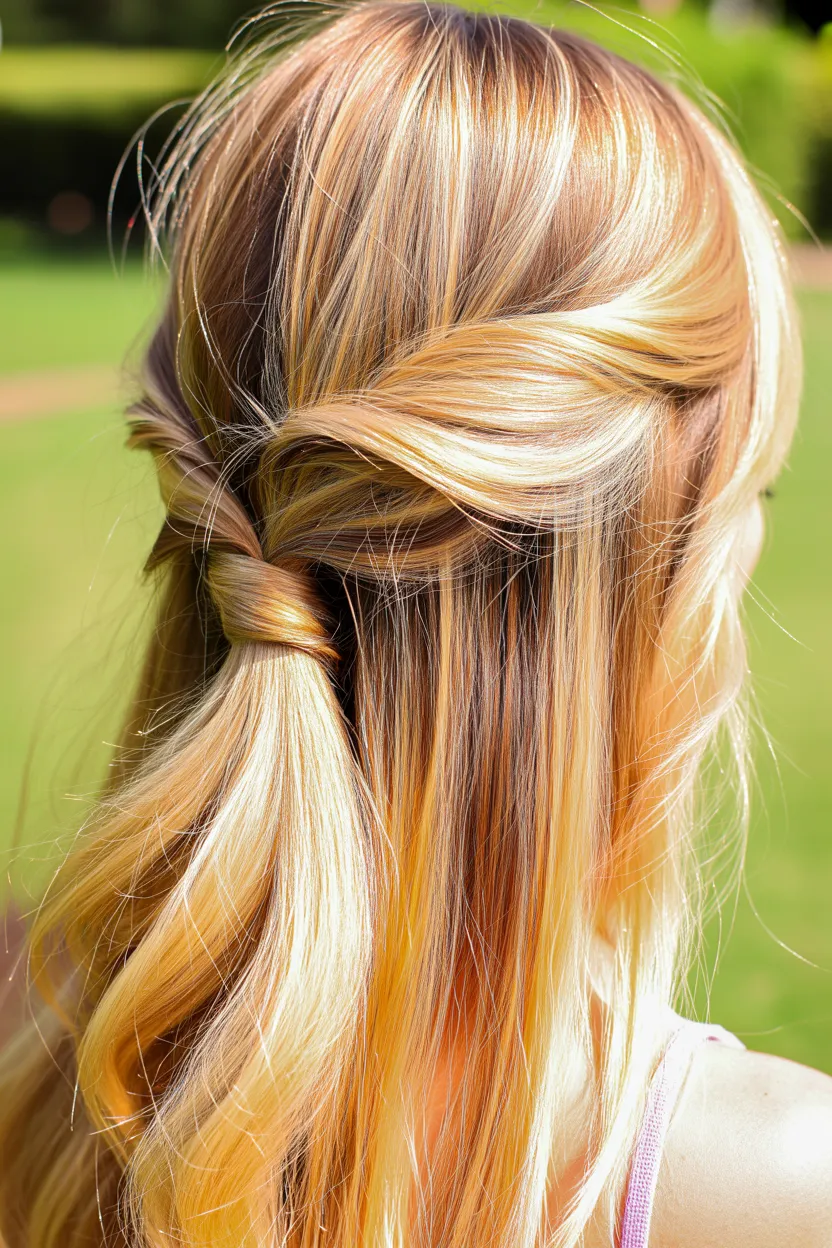 apricot blonde highlights