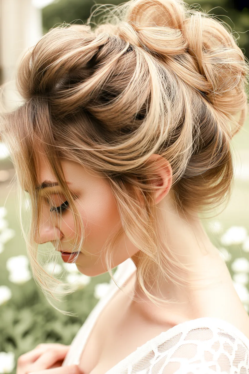 loose beehive style