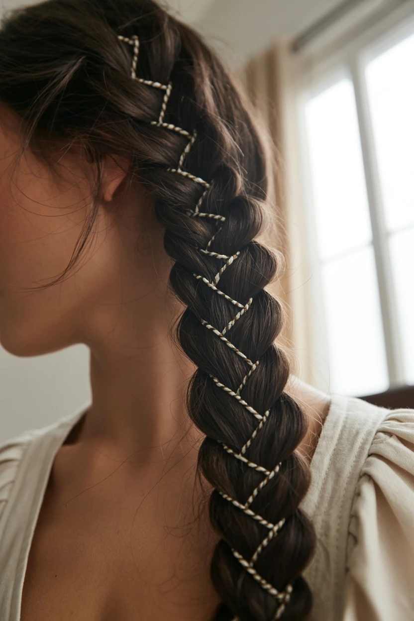 cascading side braid