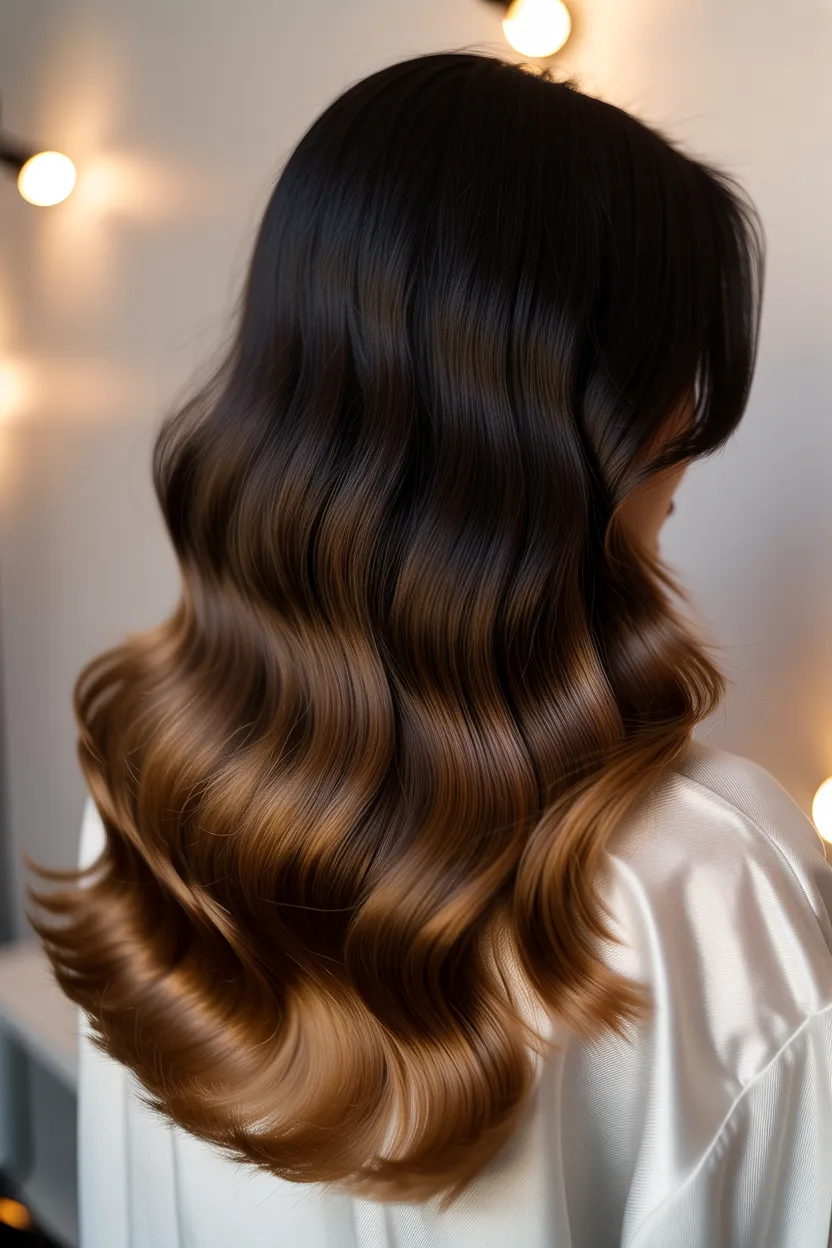 chestnut ombre transitions
