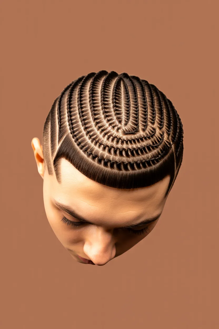 high top defined ringlets
