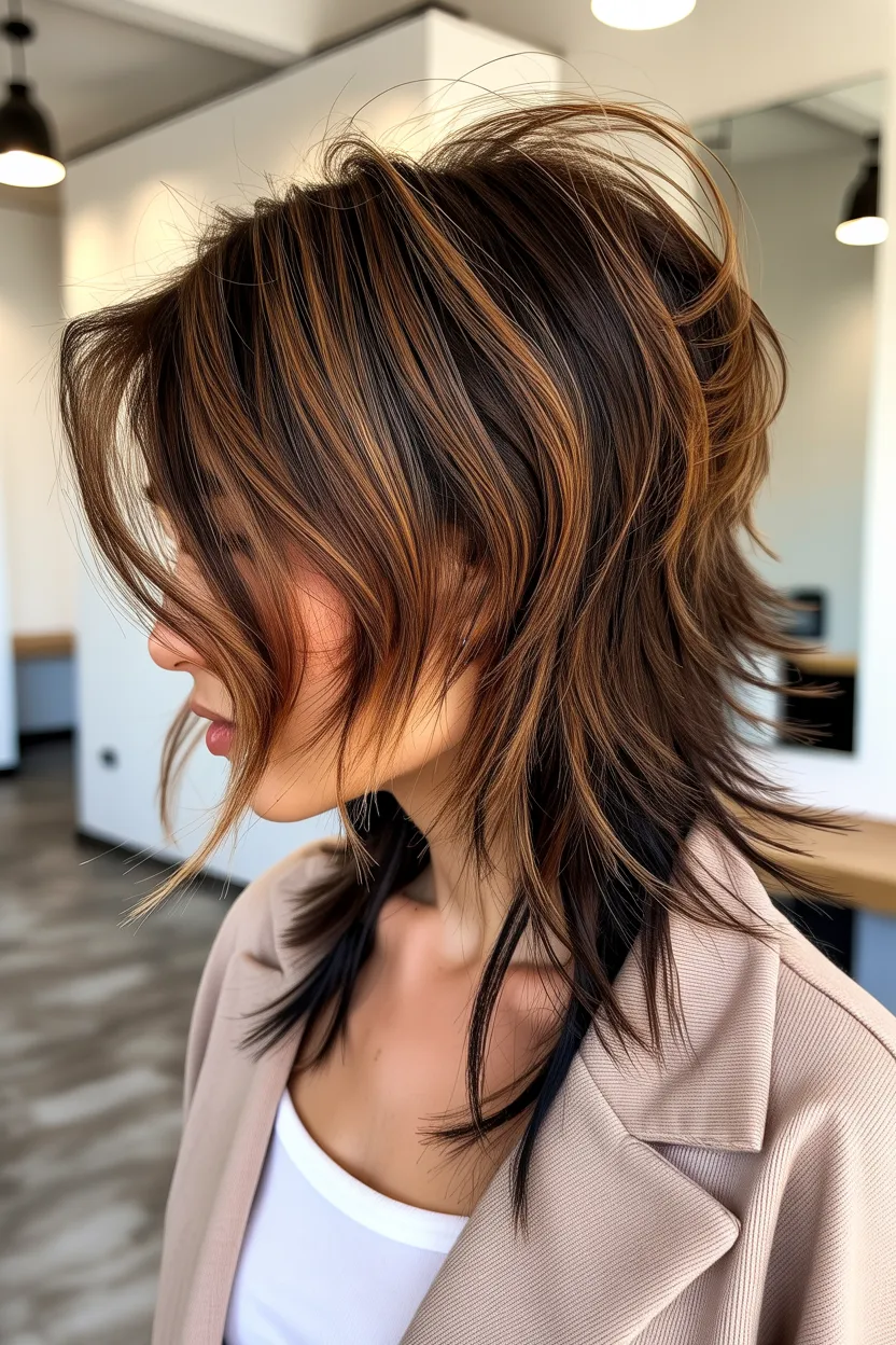 feathered butterfly cut