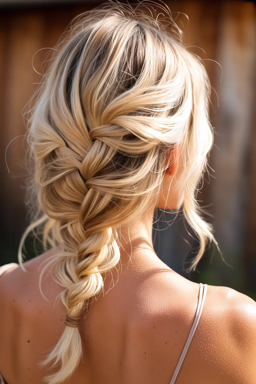 bohemian fishtail braid