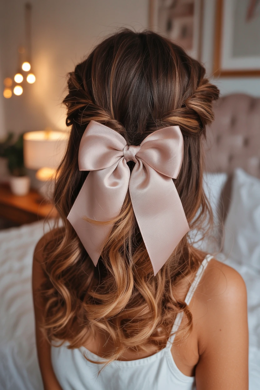 half up bow
