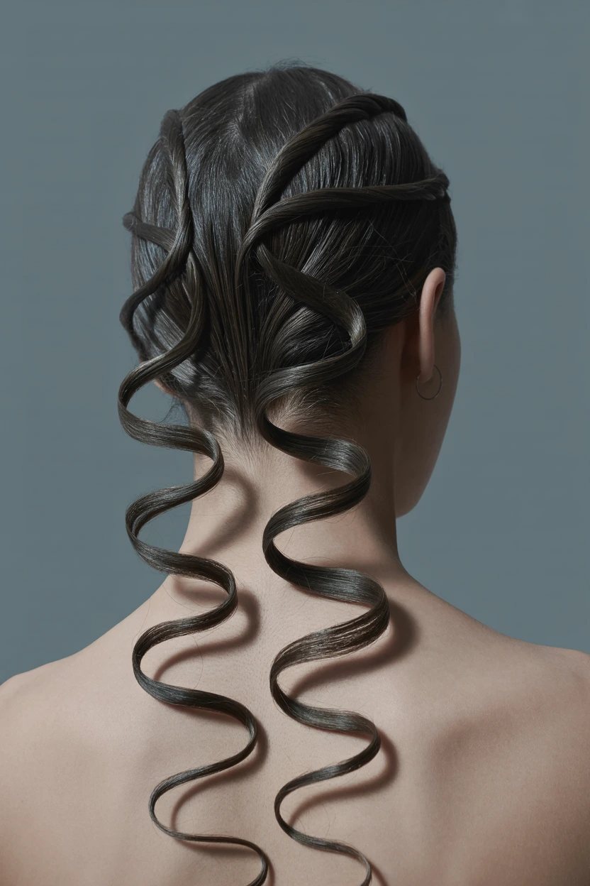 spiral helix braids