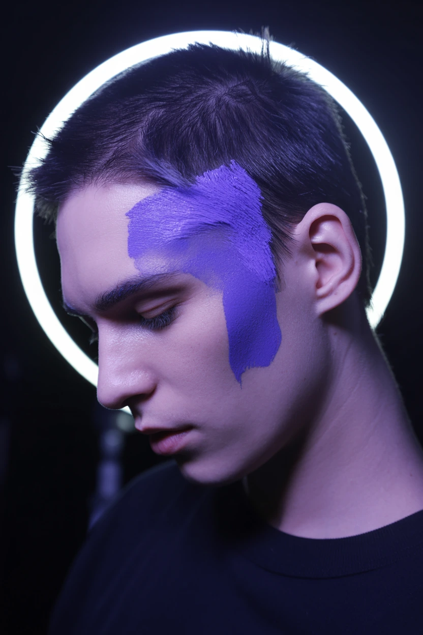 violet temples color block