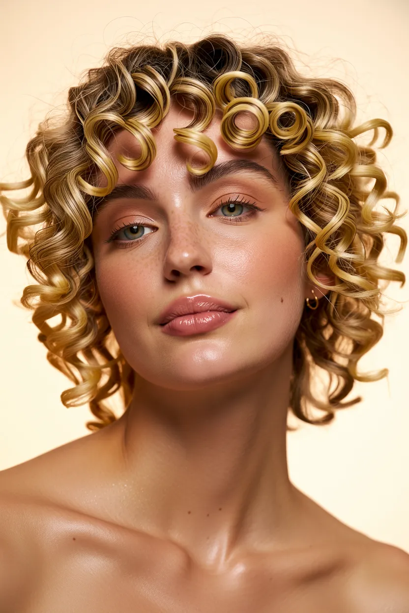bottleneck ringlet face-frame