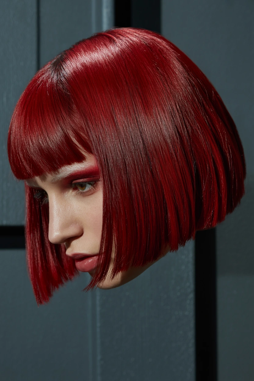 gothic crimson bob