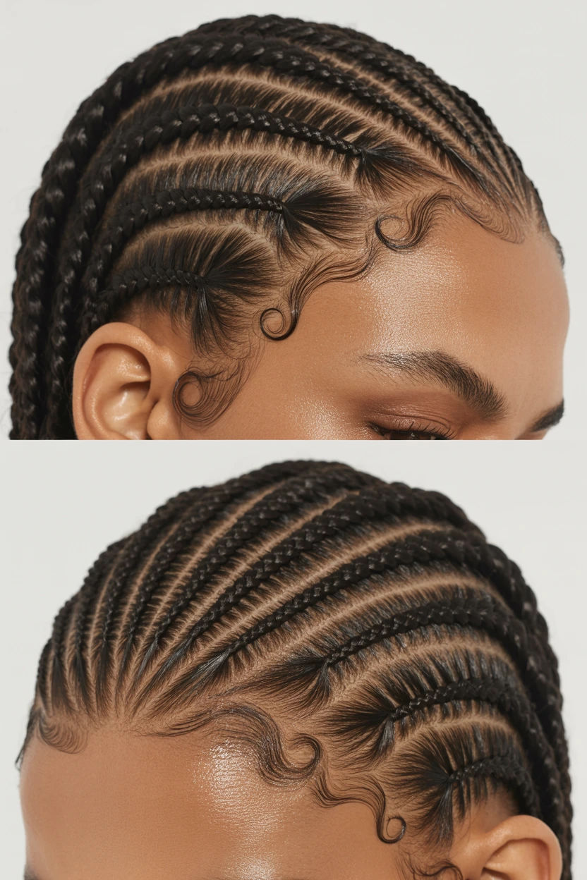 sleek senegalese twist braids