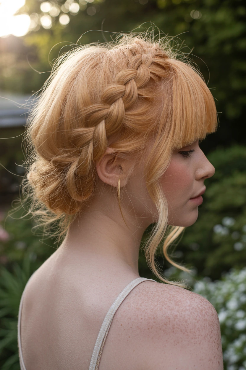 braided crown half up