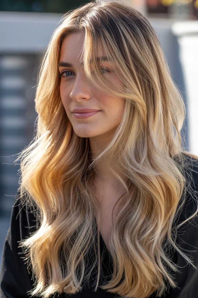 dimensional highlighted long layers