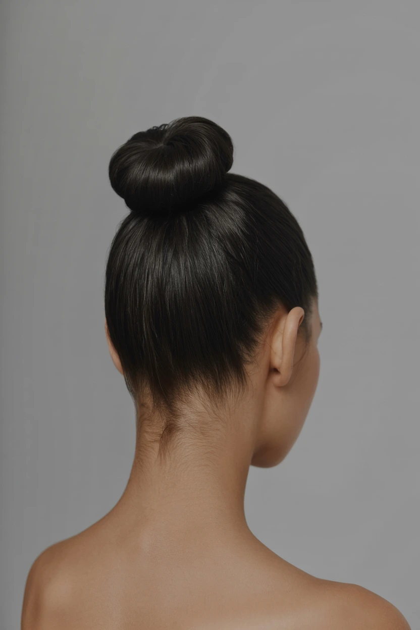 polished top knot